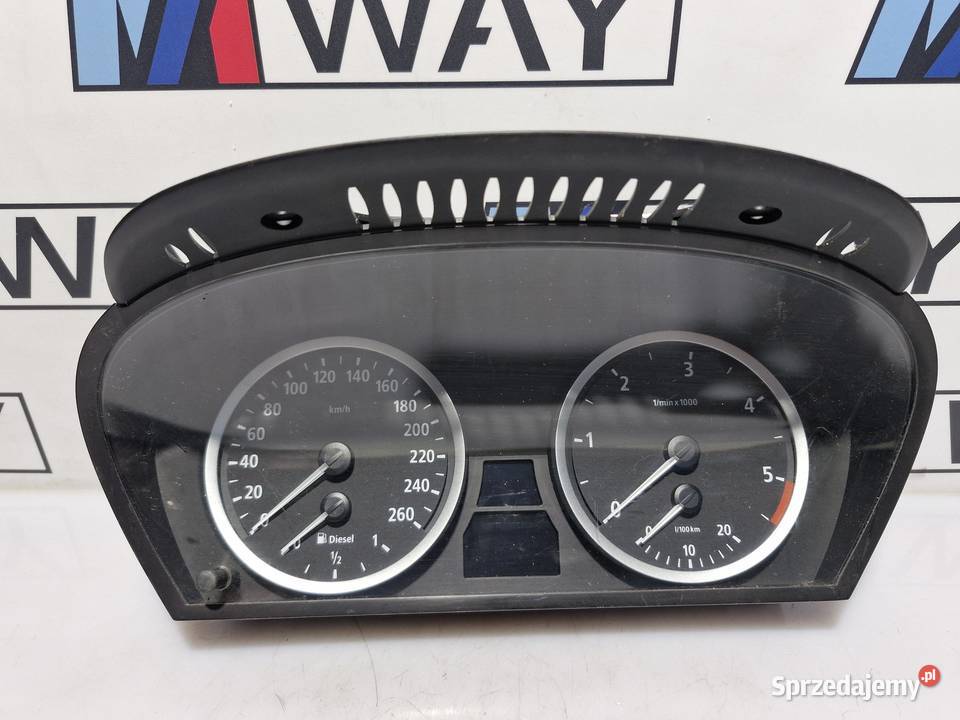 BMW E60 E61 LICZNIK ZEGARY EUROPA ORYGINAŁ