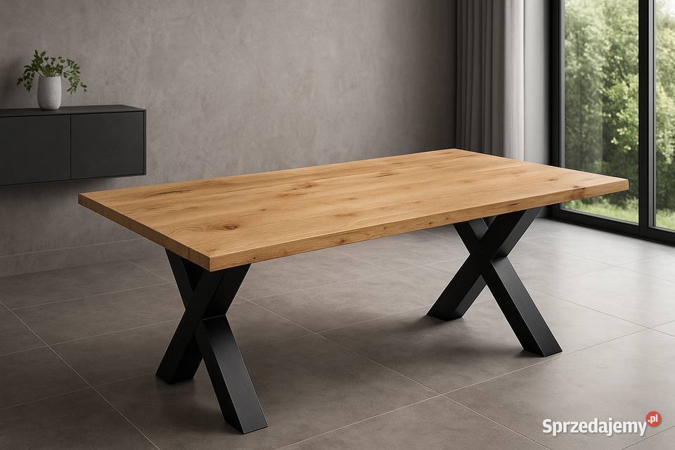 Stół Dębowy LOFT 100 Lite Drewno DĄB Rozkładany Katowice