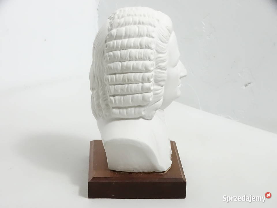 Klasyczne popiersie JS BACH 18 Sygnowane Biłgoraj