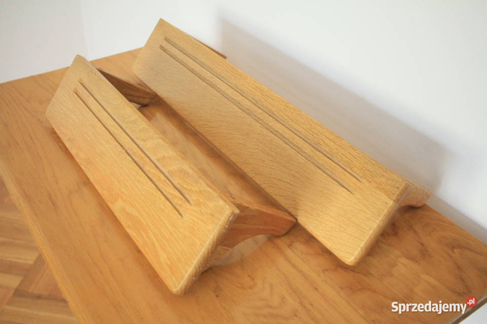 Dwie półki dębowe masywne inny kolor Pozostałe śląskie Góra