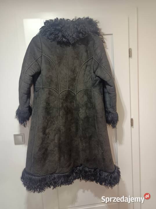 Kożuch damski vintage czarny Kraków sprzedam