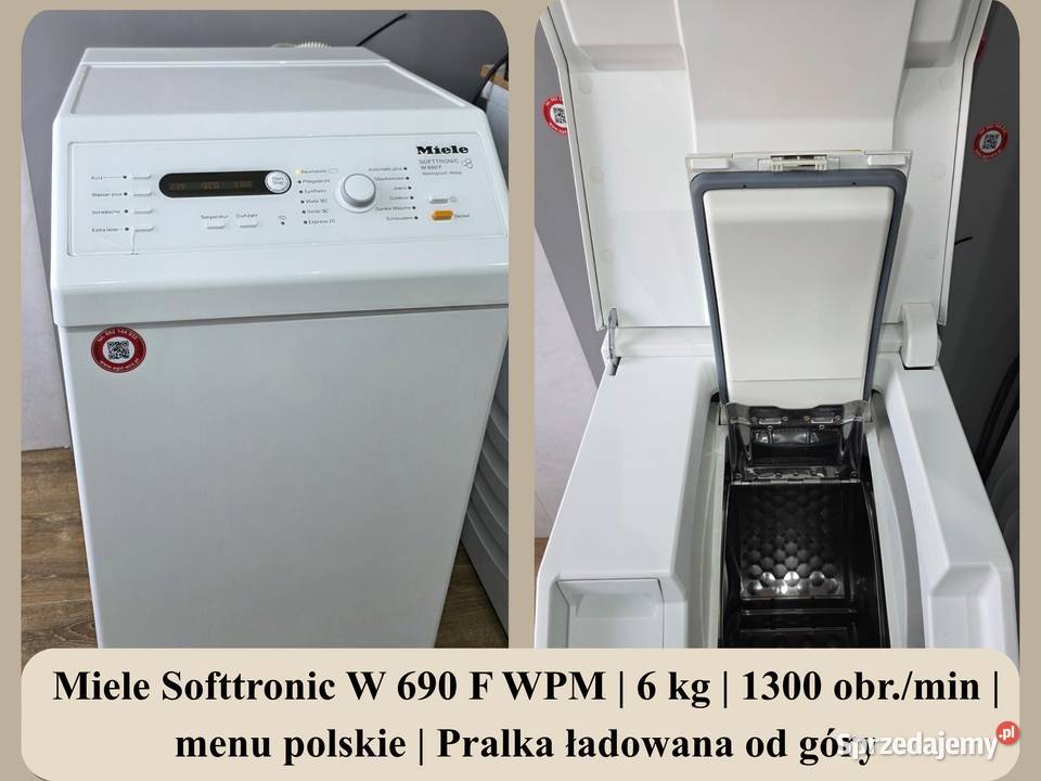 Pralka ładowana góry Miele Softtronic W 690 F wolnostojące sprzedam