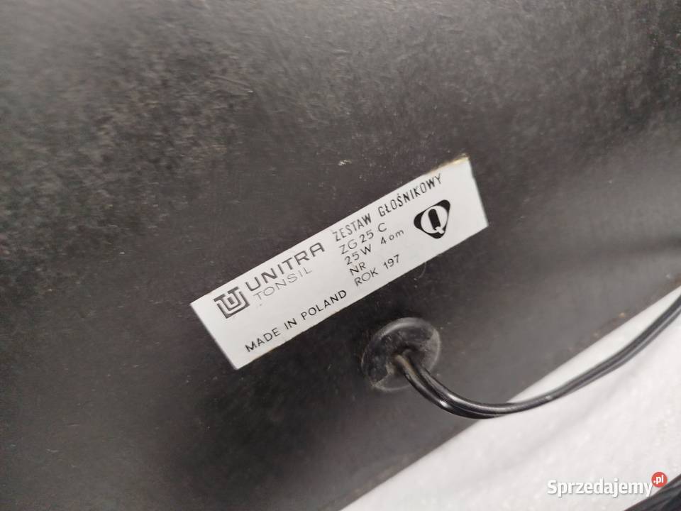 Kolumny glośnikowe Unitra ZG 25C do naprawy