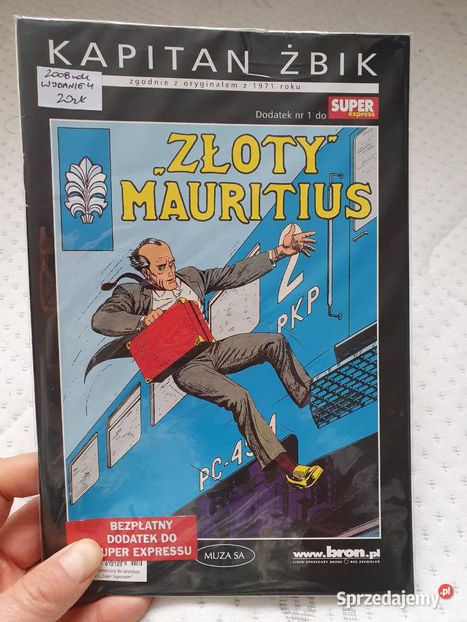 Kapitan Żbik Złoty Mauritius komiks cała Gdynia