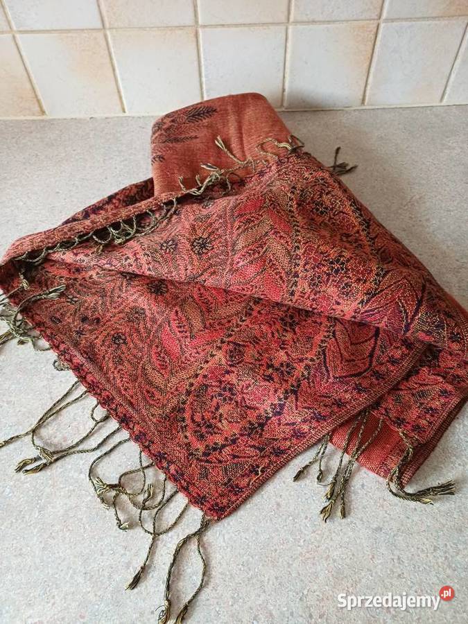 duży szal pashmina małopolskie Nowy Targ sprzedam