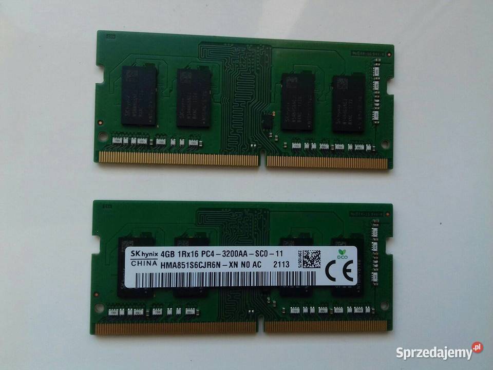 SK hynix DDR4 2x4GB 8GB PC4 3200AA RAM laptopowy kujawsko-pomorskie Bydgoszcz