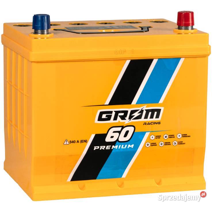 Akumulator 60Ah 540A GROM Racing Japan P