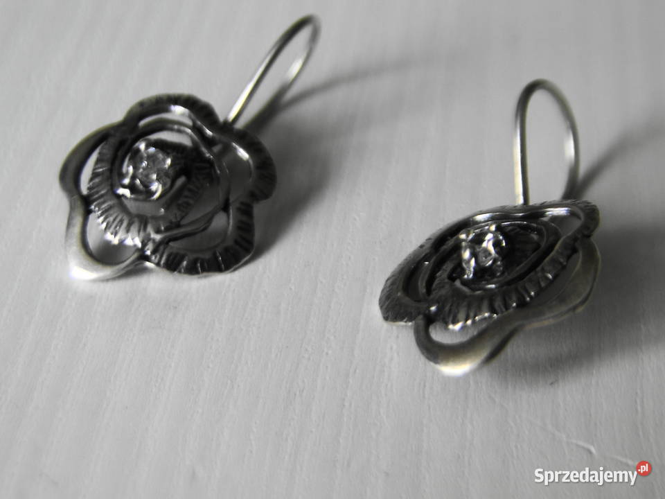 Śliczne stare kolczyki srebro 925 mazowieckie Warszawa sprzedam
