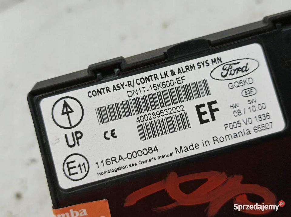 MODUŁ DN1T15K600EF 10 B Ford Transit Courier I