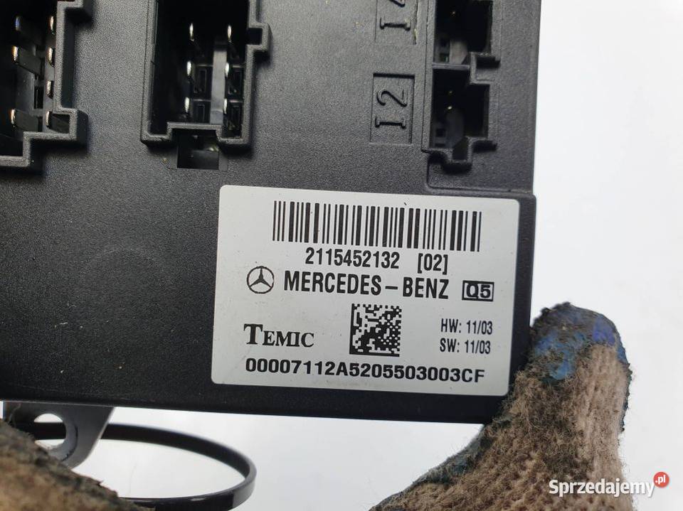 MODUŁ MERCEDES EKLASA W211 2115452132 osobowe Lipno sprzedam