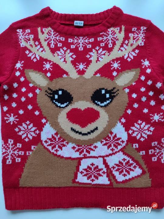 Nowy sweter świąteczny Renifer No name 98104 Katowice sprzedam