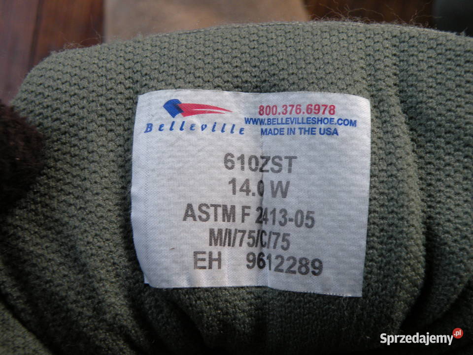 BUTY USAF Belleville 610ZST 14W steel toe Wrocław