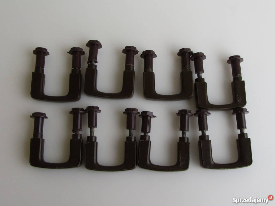 Uchwyty meblowe gałki z tworzywa kolor brązowy 8 Olecko