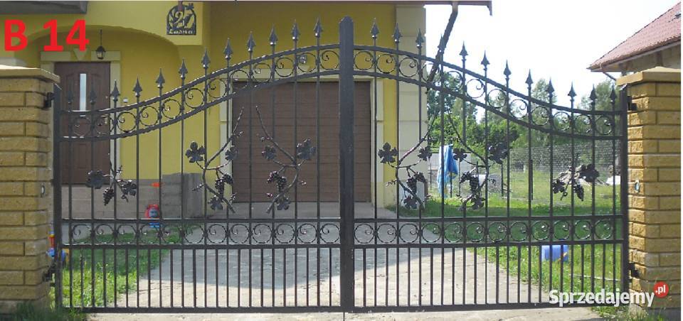 Brama kuta wjazdowa skrzydłowa do posesji Bramy łódzkie Kutno
