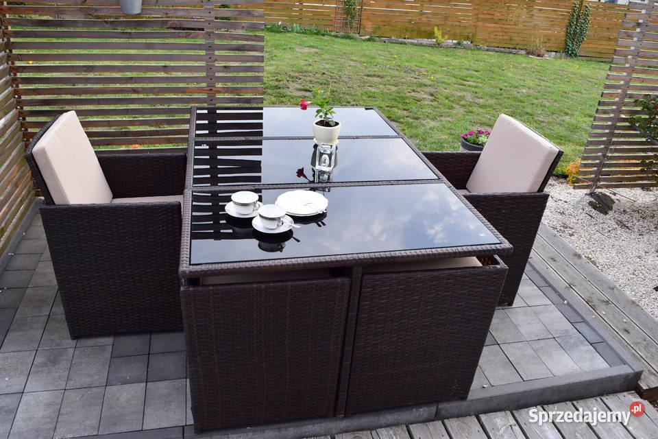 Zestaw 101 tulipan XL styl tecchnorattan brąz Bosutów