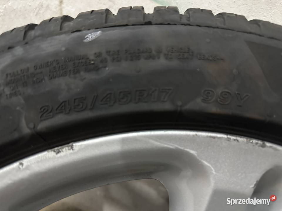 Mercedes W211 oryginalne alufelgi 17 nowe opony Narama