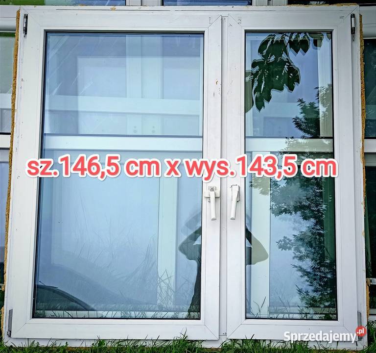 okno pcv 1465x1435 typowe 150x150 używane z Okna i parapety Ropczyce