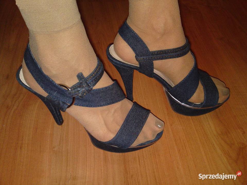 Sandały szpilki unikat na platformie koturnie CCC Wrocław
