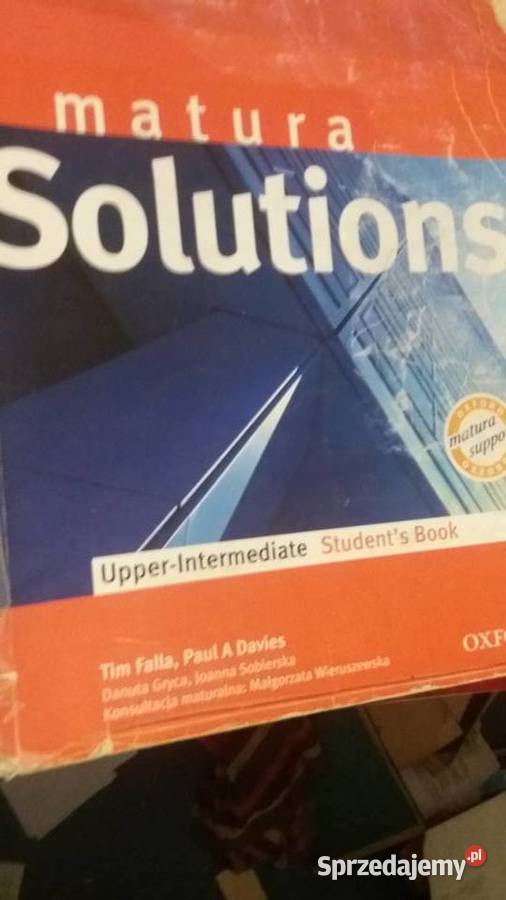 matura solutions upperintermediate student book Warszawa