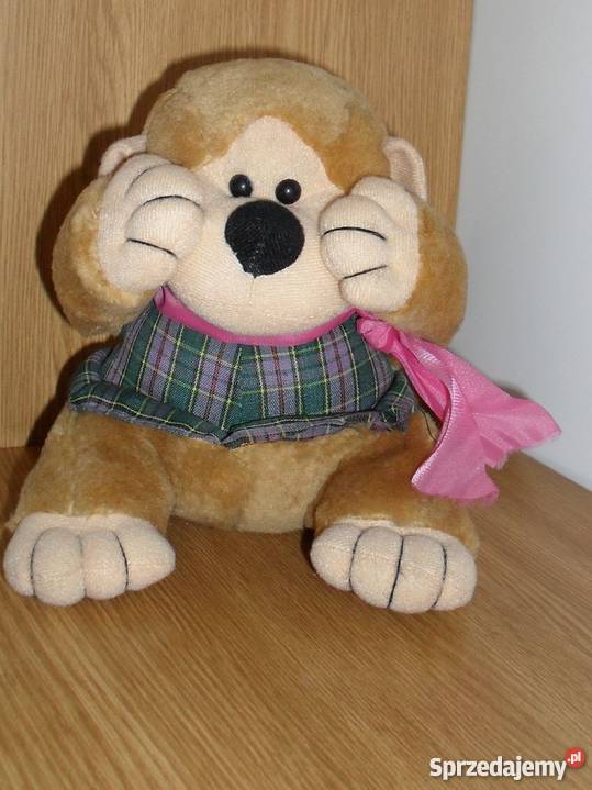 ŚLICZNA PLUSZOWA MAŁPKA Maskotki Zabawki
