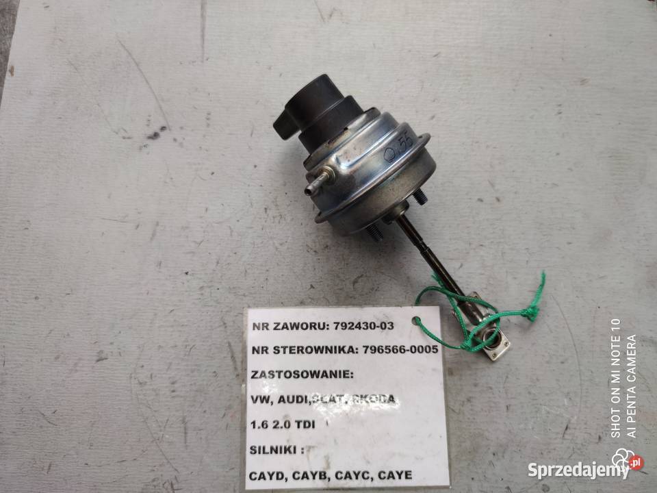 Sterownik Turbosprężarki VW 16 20 TDI 7965660005 Silniki i osprzęt świętokrzyskie Suchedniów
