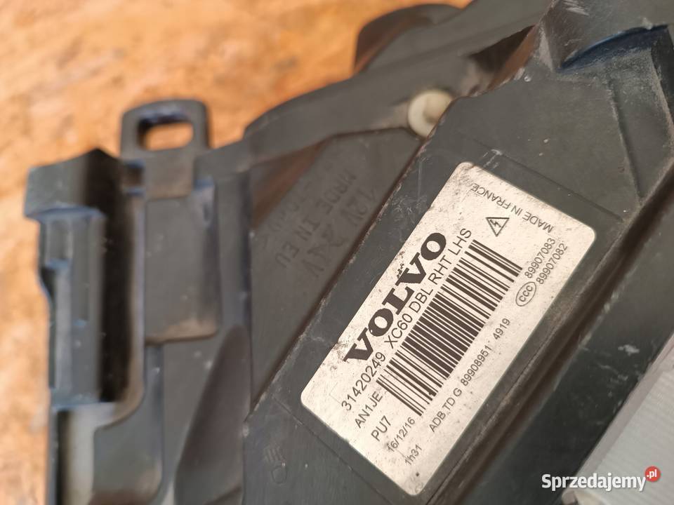 LAMPA LEWY PRZÓD EU 31420249 VOLVO XC60 I LIFT Nowy Tomyśl