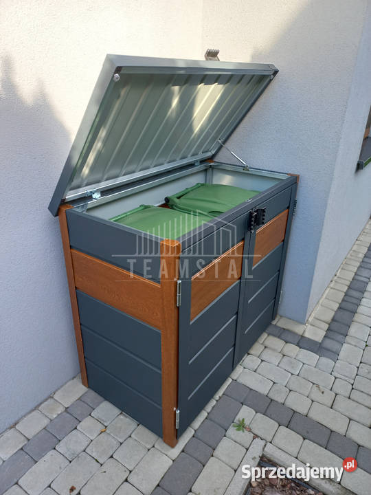 Zabudowa koszy na śmieci 120x65x110 2x120L Dobre Miasto