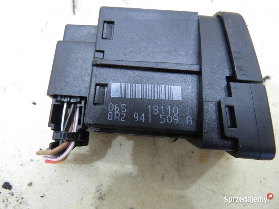 PRZEŁĄCZNIK ŚWIATEŁ AWARYJNYCH AUDI Q5 8R osobowe Panele sterowania, przełączniki lubelskie