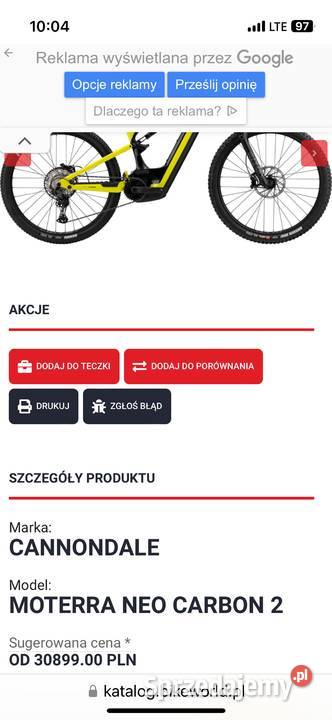 Cannondale Moterra Neo Carbon 2024 nowy rower Nakło Śląskie