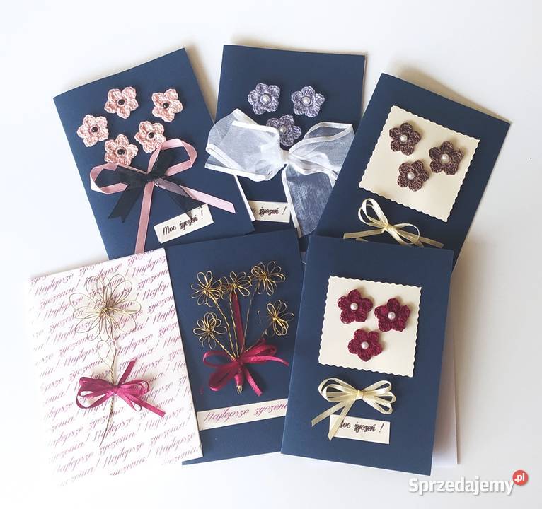 Kartki okolicznościowe imieniny urodzinyprezent Rękodzieło mazowieckie sprzedam