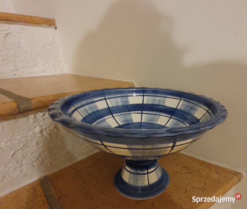 SALATERKA na nóżce waza półmisek ręczna praca Lublin