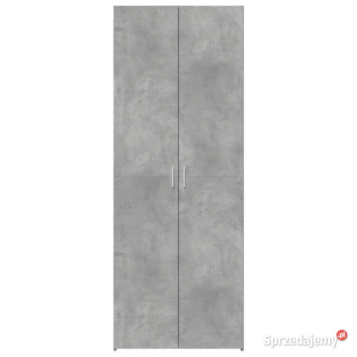 Wysoka szafka szarość betonu 70x425x185 mazowieckie Warszawa