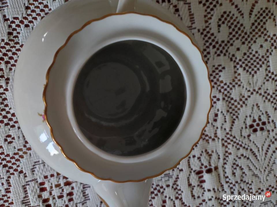 Czajnik imbryk 16 l Iwona Złota Róża porcelanowy Kielce