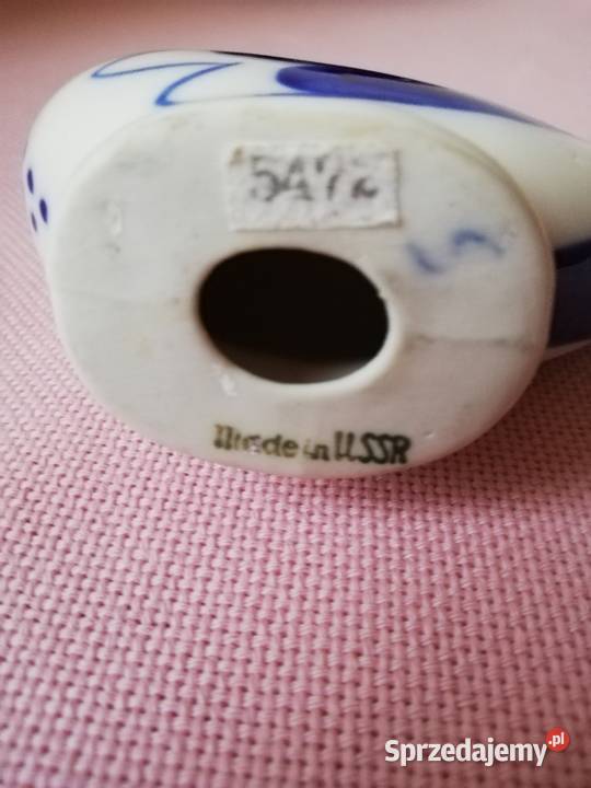 Figurka i metalowa patera sygnowana USSR małopolskie Gorlice sprzedam
