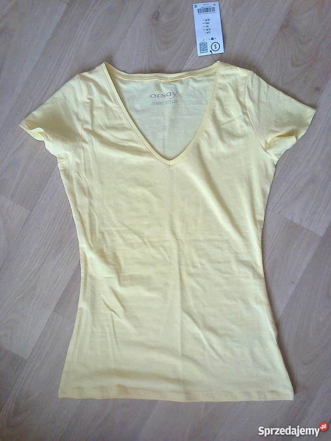słonecznożółty tshirt Orsay S małopolskie Olkusz