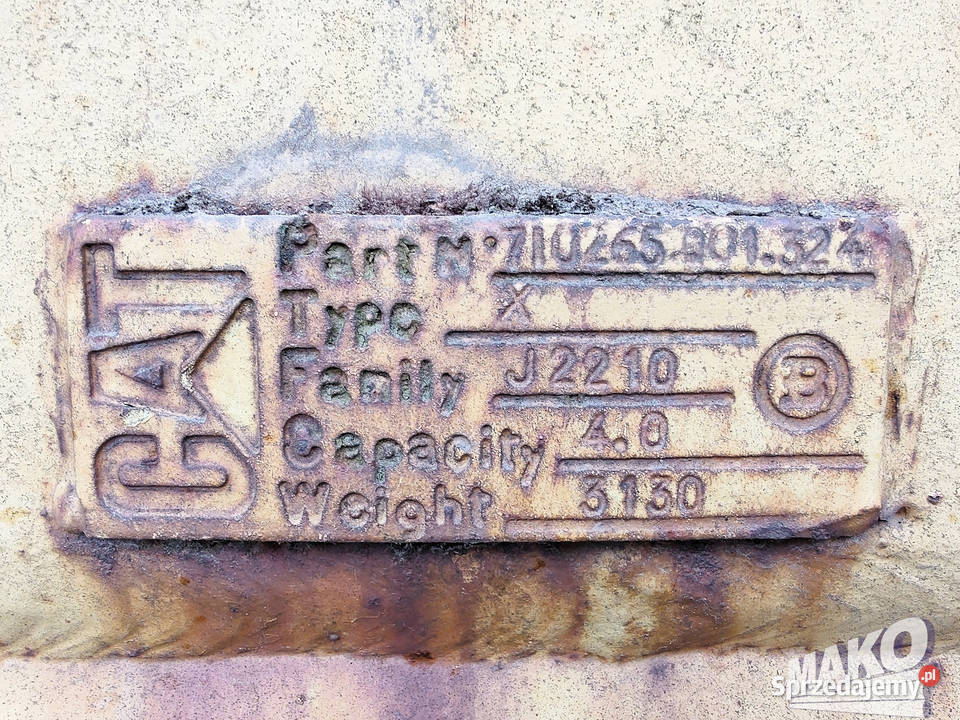 Łyżka CAT 200 do koparki 60 ton fi 130 110 świętokrzyskie Ostrowiec Świętokrzyski