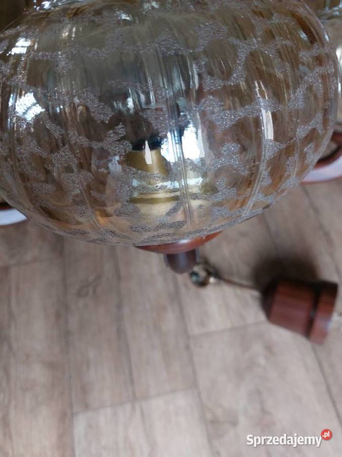 Żyrandol PRL vintage Lubliniec