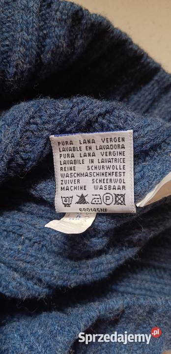 Woolmark Cieplutki damski mięsisty granatowy Swetry i golfy Brwinów