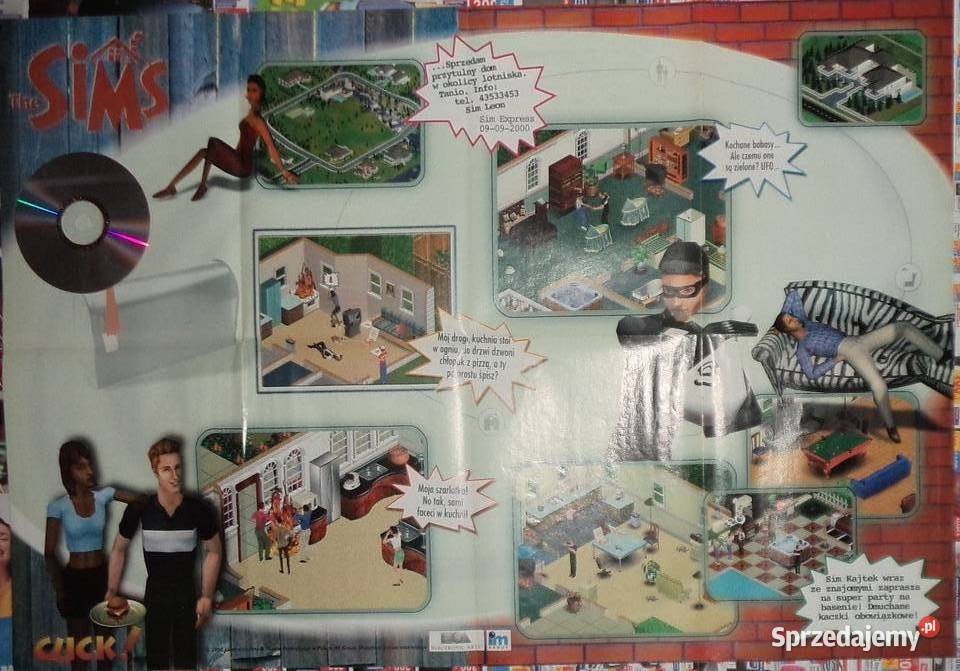 plakat z gra The SIMS Electronics Arts 2000