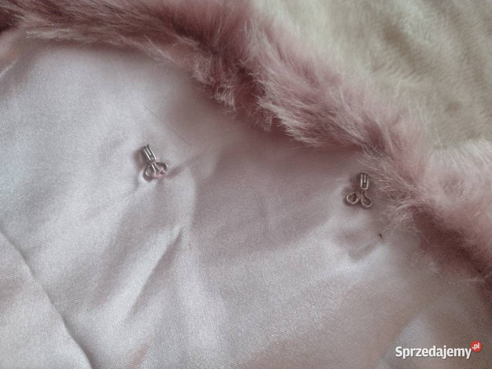 Wytworna ogromna różowa etola z Madrytu szal Kraków