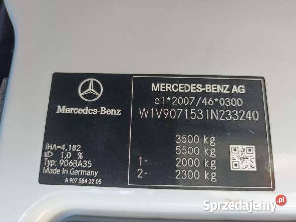 MERCEDESBENZ SPRINTER 519 CDI 2022 195000 ccm 67046km Warszawa