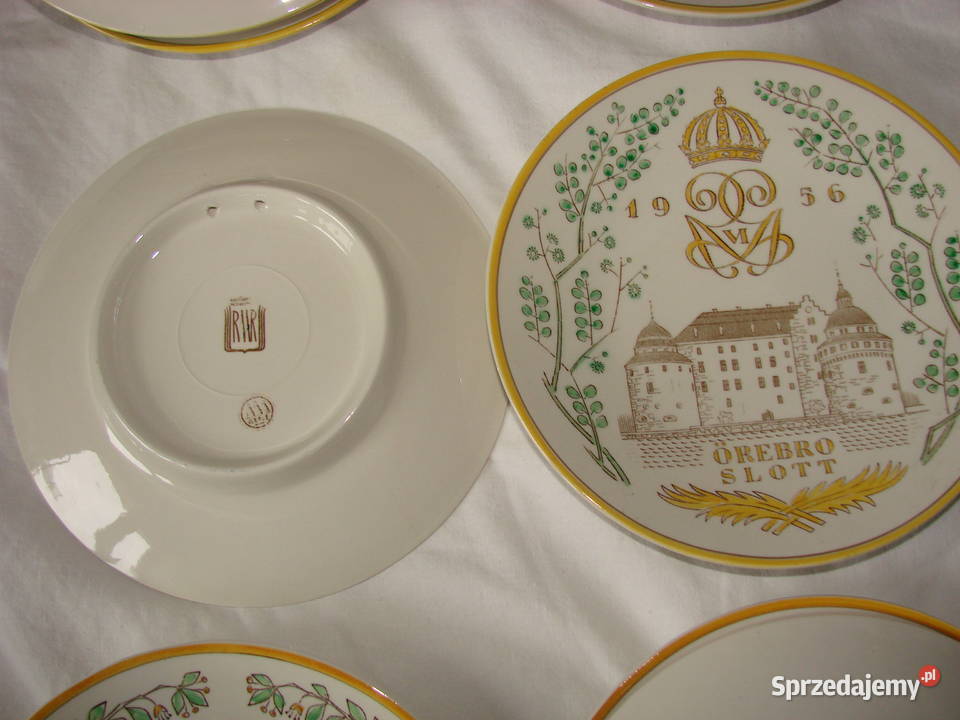 GEFLE Zamki szwedzkie porcelanowe talerze 195061 sprzedam