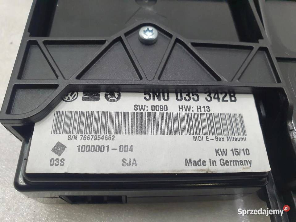MODUŁ MEDIA INTERFACE USB SCHOWEK VW SCIROCCO osobowe sprzedam