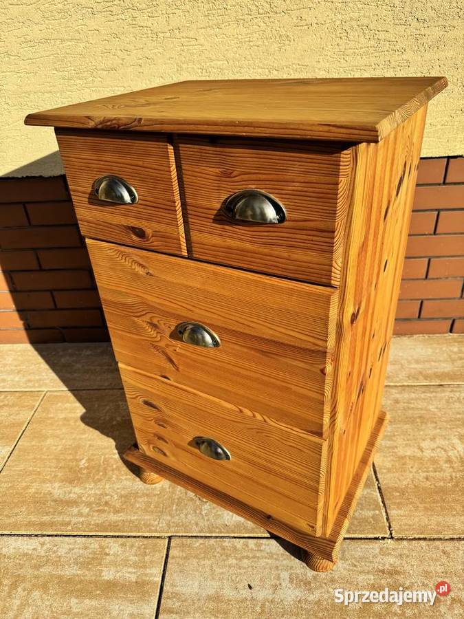 Szafka apteczna nocna drewniana z szufladami Garwolin