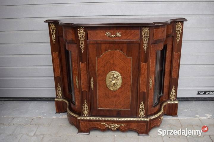 Piękna Komoda Empire Drewno Brąz Gięte Szyby Komody małopolskie Kraków sprzedam