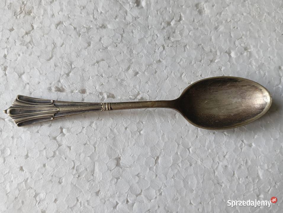Komplet starych łyżeczek angielski srebrzony Antyki