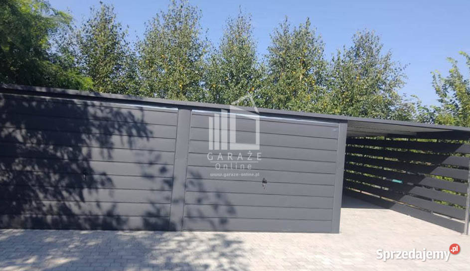 GARAZ BLASZANY 6m x 6m wiata 3m drzwi Antracyt sprzedam