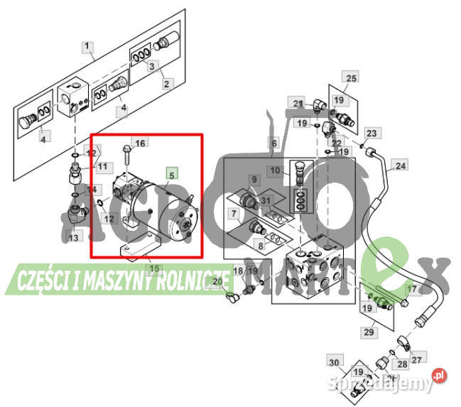 RE582563 POMPA HYDR JD sprzedam