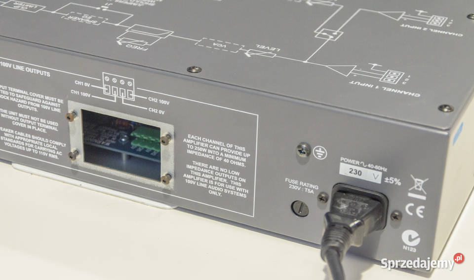 Wzmacniacz Cloud CXV225 500W Stereo 100V Line Elektronika Częstochowa