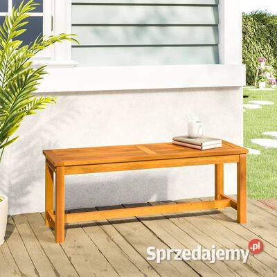 vidaXL Ławka ogrodowa 110x35x45 lite drewno